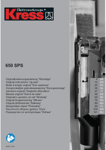 Manuale Kress 650 SPS Seghetto alternativo