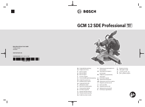 Manual Bosch GCM 12 SDE Professional Fierastrau circular stationar