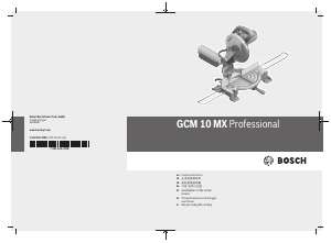 Panduan Bosch GCM 10 MX Professional Mitre Saw