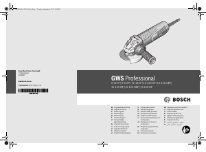 Посібник Bosch GWS 15-125 CIP Professional Кутошліфувальна машина