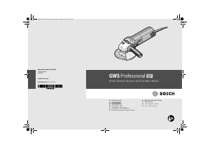 Mode d’emploi Bosch GWS 8-125 CE Professional Meuleuse angulaire