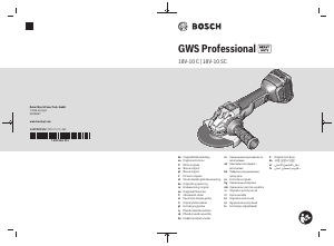 Käyttöohje Bosch GWS 18V-10 C Professional Kulmahiomakone