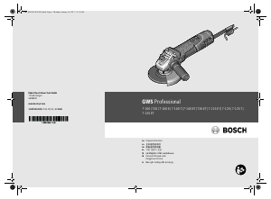 사용 설명서 보쉬 GWS 7-125 ET Professional 앵글 그라인더