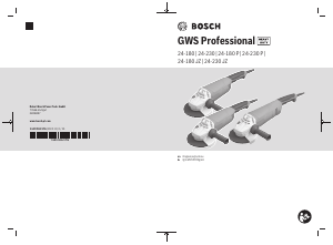 Manual Bosch GWS 24-230 JZ Professional Angle Grinder