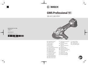 Прирачник Bosch GWS 18V-10 SC Professional Аголна мелница