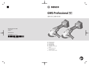 Panduan Bosch GWS 18V-15 C Professional Gerinda Sudut