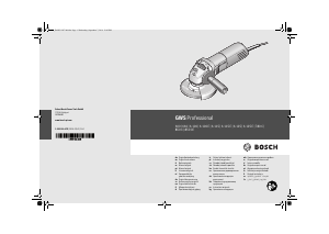 Manuale Bosch GWS 6-115 E Professional Smerigliatrice angolare