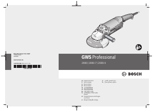 사용 설명서 보쉬 GWS 2000-9 Professional 앵글 그라인더