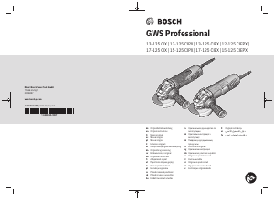 Handleiding Bosch GWS 15-125 CIEPX Professional Haakse slijpmachine