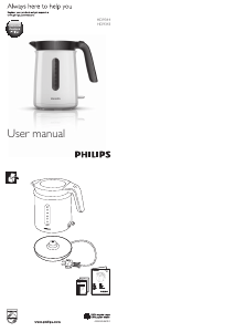 Kullanım kılavuzu Philips HD9344 Çaydanlık