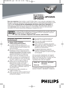 Mode d’emploi Philips 14PV422 Téléviseur