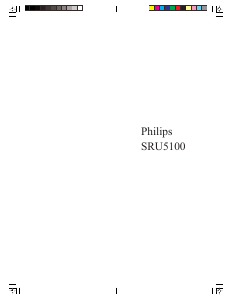Mode d’emploi Philips SRU5100 Télécommande