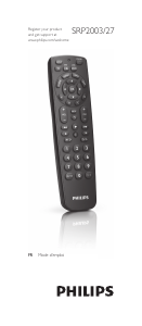 Mode d’emploi Philips SRP2003 Télécommande