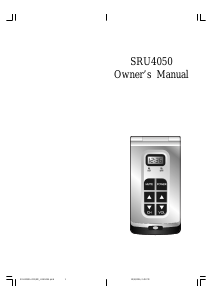 Manual Philips SRU4050 Remote Control