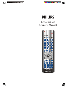 Handleiding Philips SRU3005 Afstandsbediening