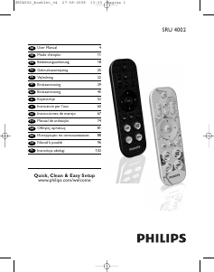 Mode d’emploi Philips SRU4002 Télécommande