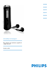 Mode d’emploi Philips SA2312 Lecteur Mp3