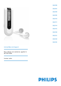 Mode d’emploi Philips SA2100 Lecteur Mp3