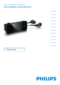 Mode d’emploi Philips SA2426BT Lecteur Mp3