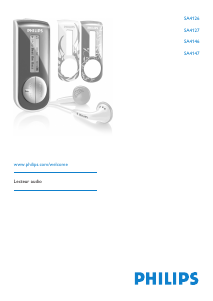 Mode d’emploi Philips SA4147 Lecteur Mp3