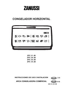 Manual de uso Zanussi ZFC 21 JB Congelador