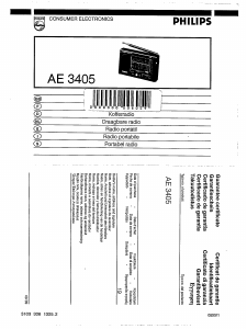 Mode d’emploi Philips AE3405 Radio