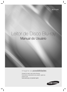 Manual Samsung BD-P1500 Leitor de blu-ray