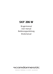 Bruksanvisning Scandomestic SKF 206 W Kyl-frys