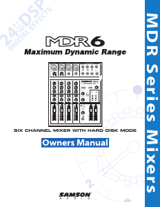 Cheapest Samson MDR6 Maximum Dynamic Range Channel Mixer w/ Hard Disk Mode