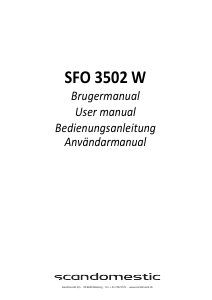 Manual Scandomestic SFO 3502 W Dishwasher