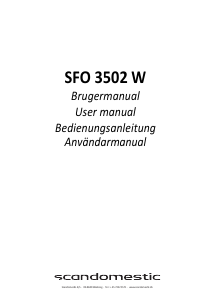 Bruksanvisning Scandomestic SFO 3502 W Diskmaskin