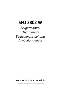 Manual Scandomestic SFO 3802 W Dishwasher
