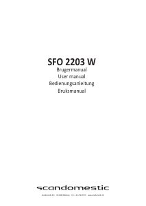 Manual Scandomestic SFO 2203 W Dishwasher