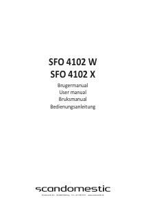 Bruksanvisning Scandomestic SFO 4102 W Diskmaskin