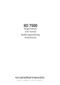 Bruksanvisning Scandomestic XO 7500 Ugn