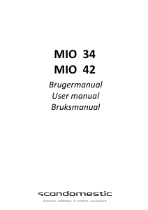 Brugsanvisning Scandomestic MIO 42 Mikroovn