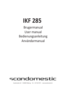 Brugsanvisning Scandomestic IKF 285 Kogesektion