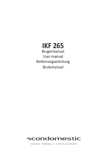 Brugsanvisning Scandomestic IKF 265 Kogesektion
