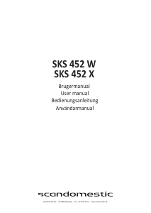 Brugsanvisning Scandomestic SKS 452 W Køleskab