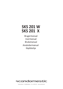 Brugsanvisning Scandomestic SKS 201 W Køleskab