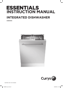 Manual Currys Essentials CID60W12 Dishwasher
