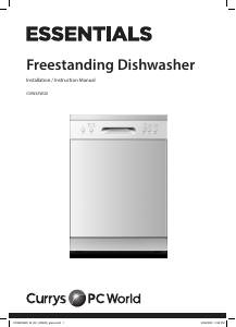 Bruksanvisning Currys Essentials CDW45W20 Diskmaskin