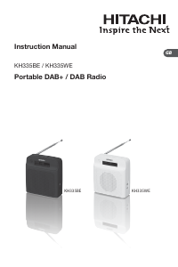 Handleiding Hitachi KH335BE Radio