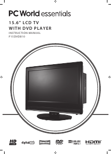 Manual PC World Essentials P15DVDB10 LCD Television