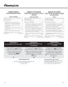 Manual de uso SentrySafe G5351-2ST Caja fuerte