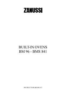 Manual Zanussi BM96EN Oven