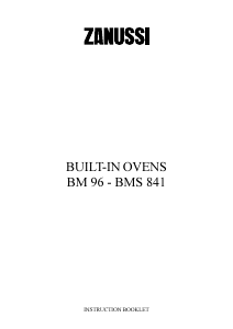 Bruksanvisning Zanussi BM96EN Ugn