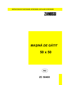 Manual Zanussi ZC5040X Aragaz