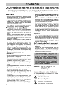 Mode d’emploi Zanussi HM216AL Cuisinière