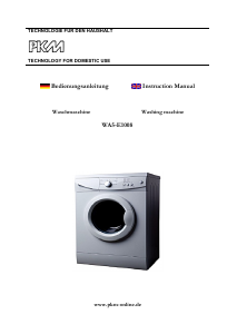 Handleiding PKM WA5-E1008 Wasmachine